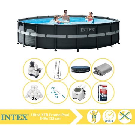 Intex Ultra XTR Frame Zwembad - Opzetzwembad - 549x132 cm - Inclusief Filterbollen, Onderhoudsset, Zoutsysteem en Zout