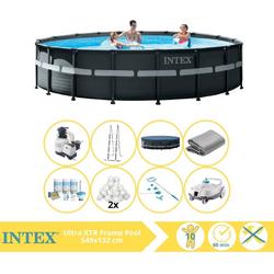   Ultra XTR Frame Zwembad - Opzetzwembad - 549x132 cm - Inclusief Onderhoudspakket, Filterbollen, Onderhoudsset en Zwembad Stofzuiger