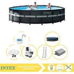   Ultra XTR Frame Zwembad - Opzetzwembad - 549x132 cm - Inclusief Onderhoudspakket, Filterbollen en Skimmer