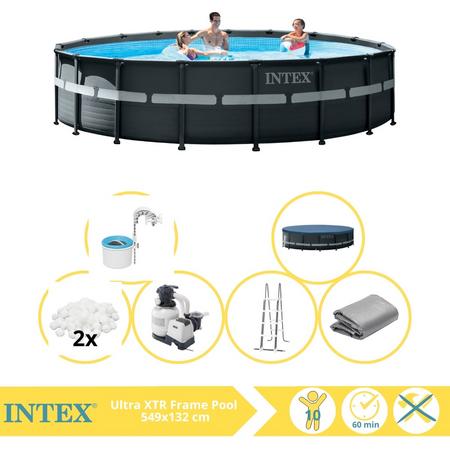 Intex Ultra XTR Frame Zwembad - Opzetzwembad - 549x132 cm - Inclusief Onderhoudspakket, Filterbollen en Skimmer