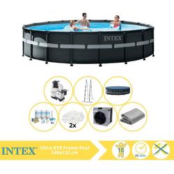   Ultra XTR Frame Zwembad - Opzetzwembad - 549x132 cm - Inclusief Onderhoudspakket, Filterbollen en Warmtepomp CP