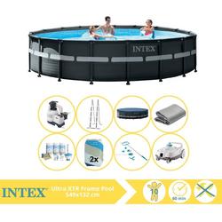   Ultra XTR Frame Zwembad - Opzetzwembad - 549x132 cm - Inclusief Onderhoudspakket, Filterzand, Onderhoudsset en Zwembad Stofzuiger