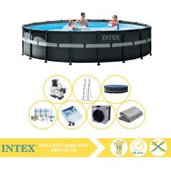   Ultra XTR Frame Zwembad - Opzetzwembad - 549x132 cm - Inclusief Onderhoudspakket, Glasparels en Warmtepomp CP