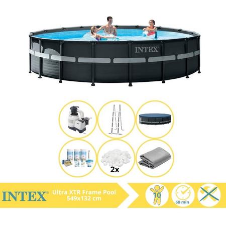 Intex Ultra XTR Frame Zwembad - Opzetzwembad - 549x132 cm - Inclusief Onderhoudspakket en Filterbollen