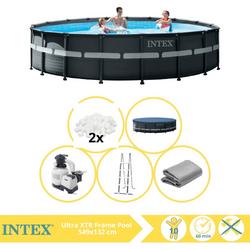   Ultra XTR Frame Zwembad - Opzetzwembad - 549x132 cm - Inclusief Onderhoudspakket en Filterbollen