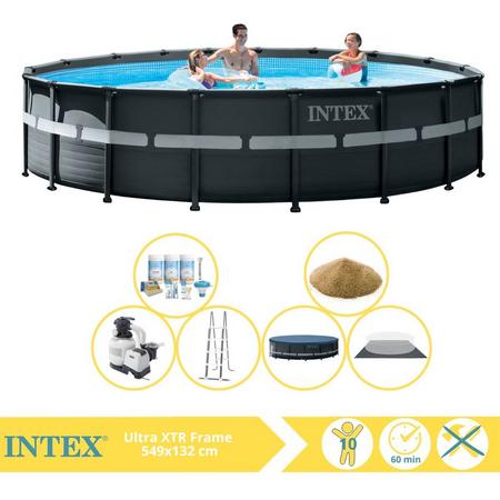 Intex Ultra XTR Frame Zwembad - Opzetzwembad - 549x132 cm - Inclusief Onderhoudspakket en Filterzand