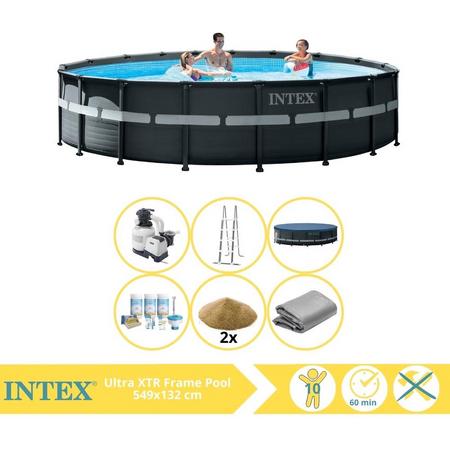 Intex Ultra XTR Frame Zwembad - Opzetzwembad - 549x132 cm - Inclusief Onderhoudspakket en Filterzand