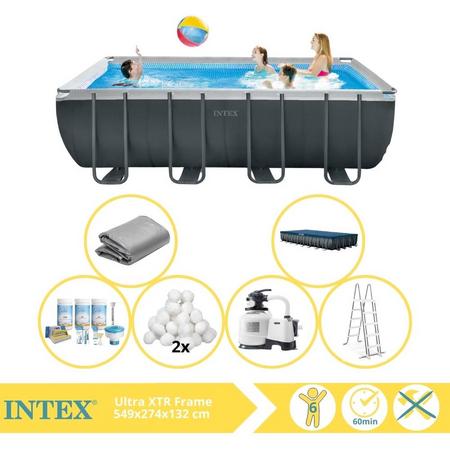Intex Ultra XTR Frame Zwembad - Opzetzwembad - 549x274x132 cm - Inclusief Onderhoudspakket en Filterbollen