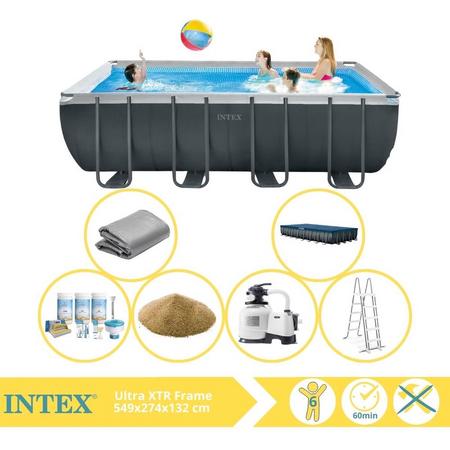 Intex Ultra XTR Frame Zwembad - Opzetzwembad - 549x274x132 cm - Inclusief Onderhoudspakket en Filterzand