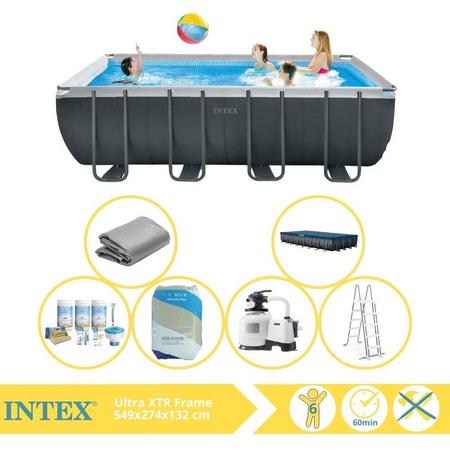 Intex Ultra XTR Frame Zwembad - Opzetzwembad - 549x274x132 cm - Inclusief Onderhoudspakket en Filterzand