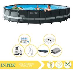   Ultra XTR Frame Zwembad - Opzetzwembad - 610x122 cm - Inclusief Onderhoudspakket en Filterbollen
