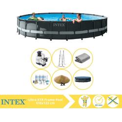   Ultra XTR Frame Zwembad - Opzetzwembad - 610x122 cm - Inclusief Onderhoudspakket en Filterzand
