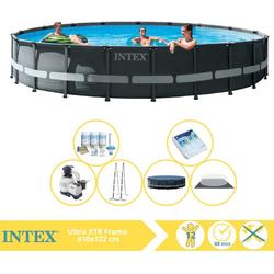   Ultra XTR Frame Zwembad - Opzetzwembad - 610x122 cm - Inclusief Onderhoudspakket en Glasparels