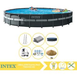  Ultra XTR Frame Zwembad - Opzetzwembad - 732x132 cm - Inclusief Onderhoudspakket en Filterzand