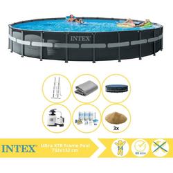   Ultra XTR Frame Zwembad - Opzetzwembad - 732x132 cm - Inclusief Onderhoudspakket en Filterzand