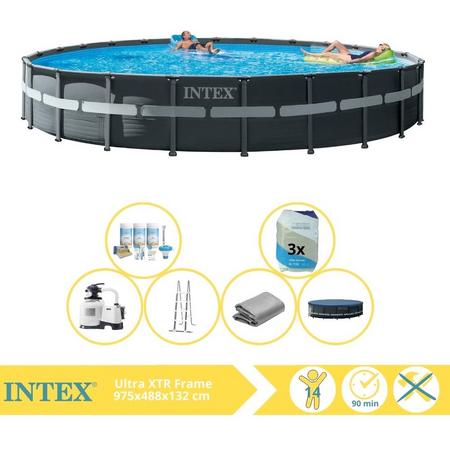 Intex Ultra XTR Frame Zwembad - Opzetzwembad - 732x132 cm - Inclusief Onderhoudspakket en Filterzand
