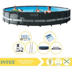   Ultra XTR Frame Zwembad - Opzetzwembad - 732x132 cm - Inclusief Onderhoudspakket en Glasparels