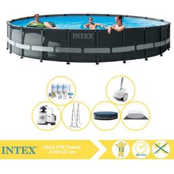   Ultra XTR Frame Zwembad - Opzetzwembad - 732x132 cm - Inclusief Onderhoudspakket en Zwembad Stofzuiger