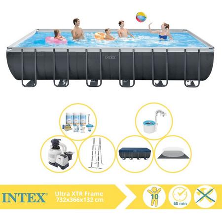 Intex Ultra XTR Frame Zwembad - Opzetzwembad - 732x366x132 cm - Inclusief Onderhoudspakket en Skimmer