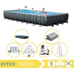 Intex Ultra XTR Frame Zwembad - Opzetzwembad - 975x488x132 cm - Inclusief Onderhoudspakket en Filterbollen