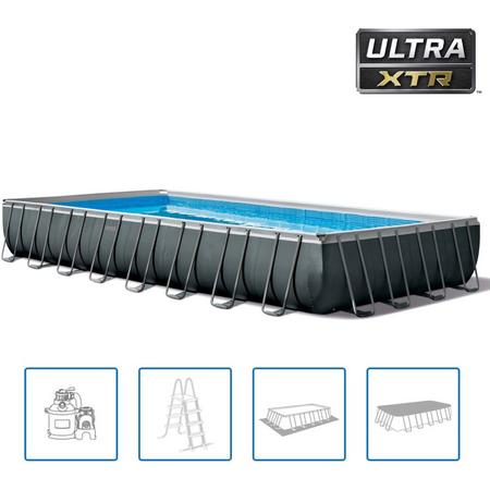 Intex Zwembadset Ultra XTR Frame rechthoekig 975x488x132 cm (incl. Reparatiekit)