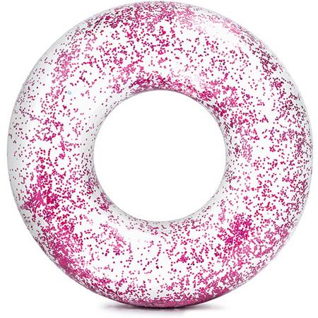 Intex Zwemring Glitter 119cm Roze