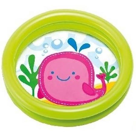 Intex baby/kinder opblaas zwembad groen 61 cm
