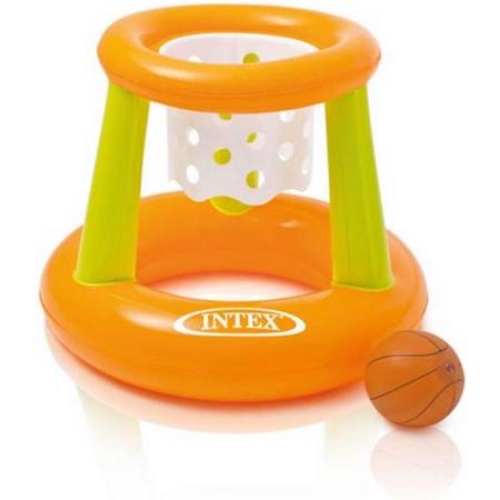Intex floating hoops set - waterbasketbal oranje 67 x 55 cm met bal