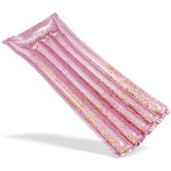   glitter luchtbed - roze - 170 x 53 x 15 centimeter