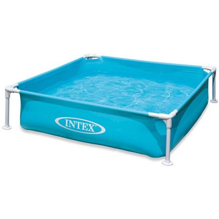 Intex mini frame zwembad - 122x122 centimeter - blauw