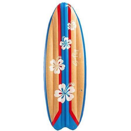 Intex opblaas surfboard 178 x 69 cm blauw/geel - surfboard