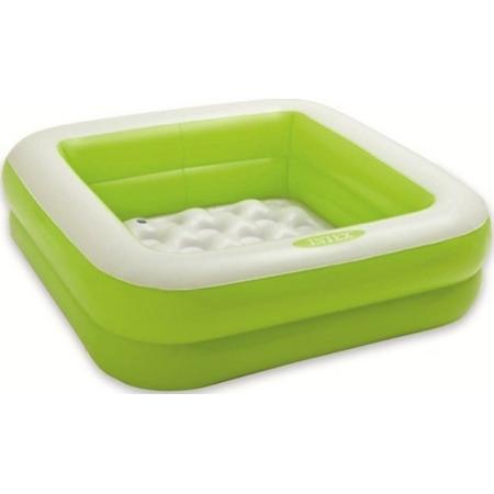 Intex opblaaszwembad Play Box 85 x 85 x 23 cm groen