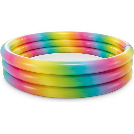 Intex zwembad Rainbow Ombre 3-ring 168x38cm