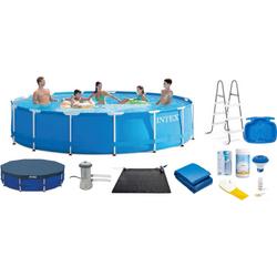   zwembad rond - Metal Frame Pool 457x84cm - compleet pakket - inclusief filterpomp