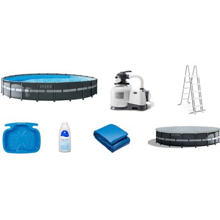 Intex zwembad voordeelpakket: Ultra XTR Frame Pool 732 x 132 cm