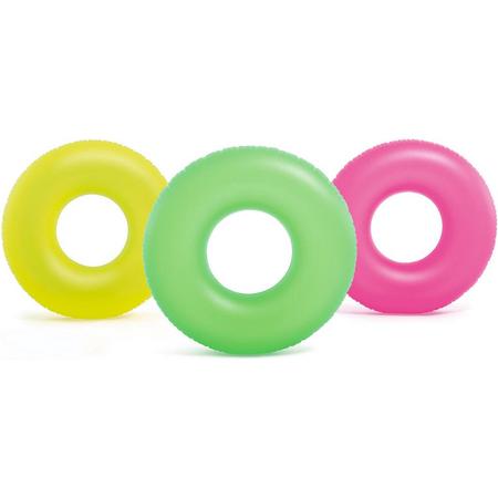 Intex zwemband 91cm 3 neon-kleuren