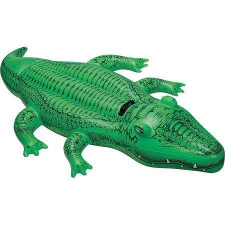 Krokodil Ride-On Opblaasdier Intex - Opblaasbaar zwembad speelgoed - Opblaasfiguren - Opblaasdieren - Zomer Zwembad Strand Zon - Opblaas Speelgoed voor Kinderen