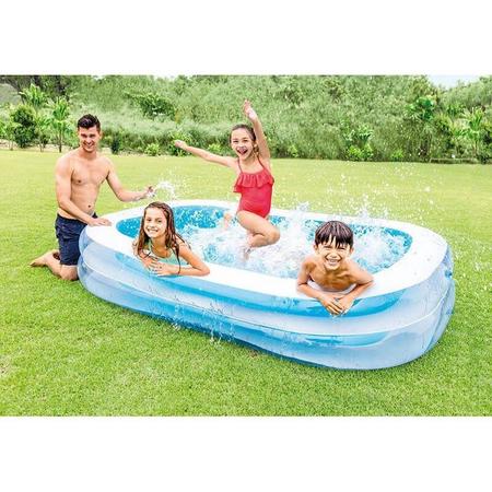 Opblaasbaar familie zwembad blauw