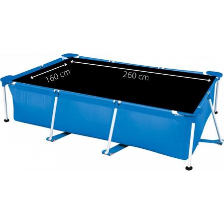 Zwembad - Frame Pool - 260 x 160 x 65 cm - Inclusief Solarzeil, Filterpomp & Filter