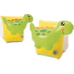 zwemvleugels 3D Dino 23 x 20 cm pvc geel/groen