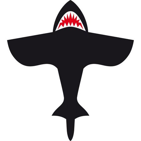 Invento Eenlijnskindervlieger Shark Kite 108 Cm Zwart