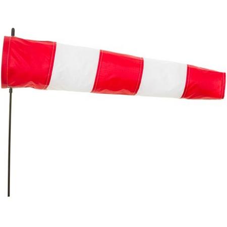 Invento Windsock Airport 100 Cm Rood/wit