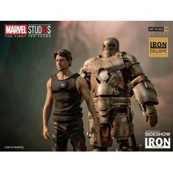 Iron Studios Marvel: Exclusive Iron Man Mark I and Tony Stark 1:10 Scale Statue