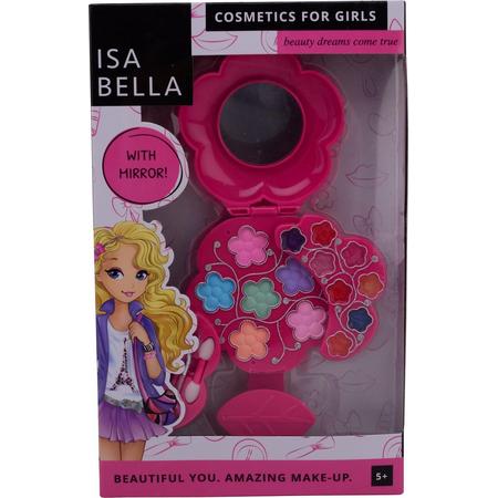 Isa Bella Make-up Set Met Spiegel 18 X 29 Cm Roze 17-delig