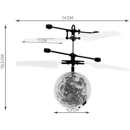 Flying Disco Ball LED Met de hand bestuurd Helikopter Drone UFO Infrarood Oplaadbaar USB 6241