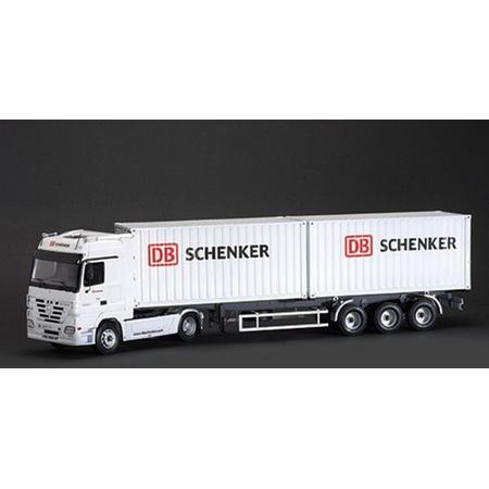 Mercedes-Benz Actros with 2 x 20 Containers Trailer DB Schenker