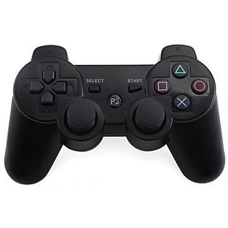 Controller voor de Playstation 3 (PS3) - Kleur: Zwart, Kabel: Met Oplaadkabel