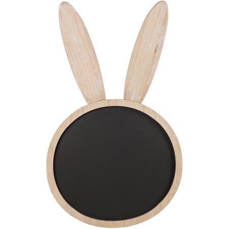 Krijtbord Bunny - Konijn - 60 x 105 cm - Naturel hout