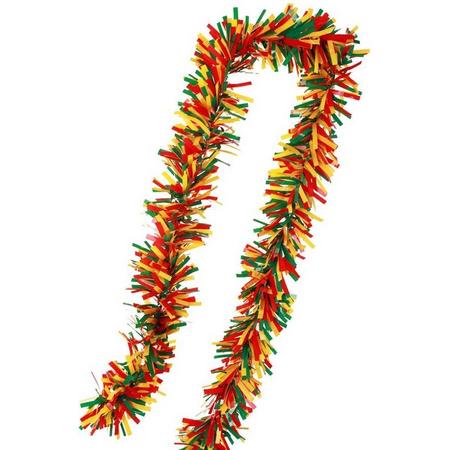 PVC slinger brandvertragend rood - geel -groen 10 meter guirlande - carnaval -BRANDVEILIG
