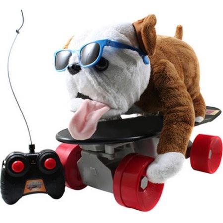 Buddy the Skateboarding Dog New York  -  Bulldog op skateboard met afstandsbediening - Bestuurbare auto